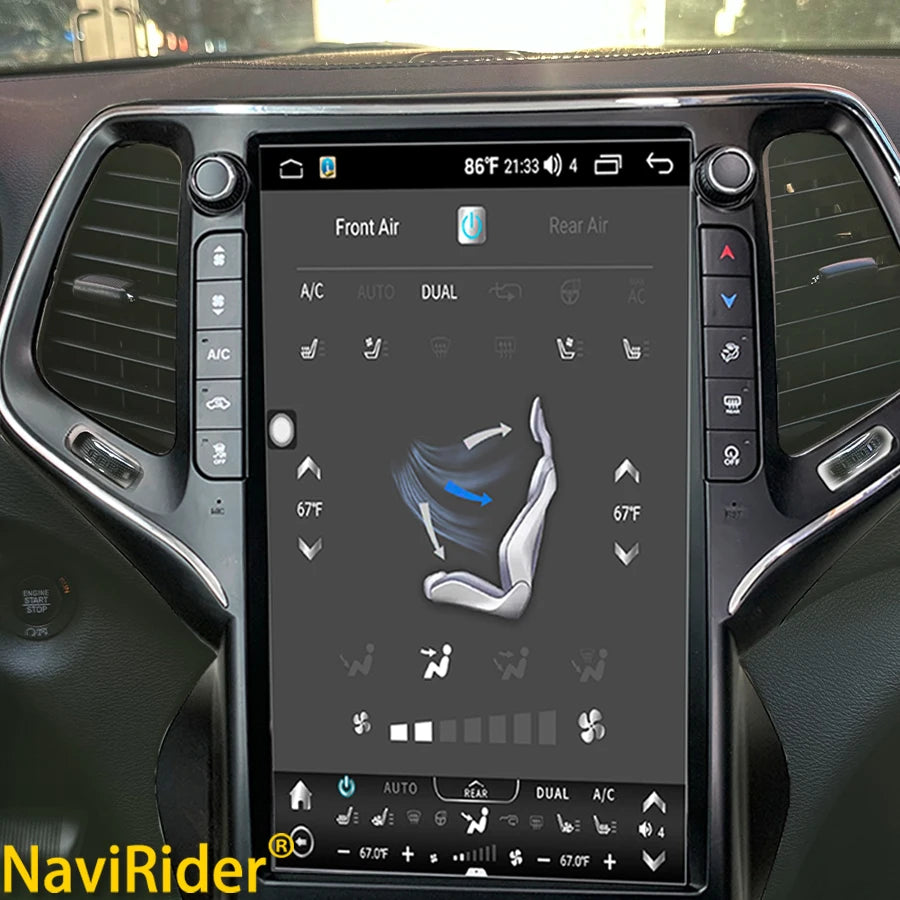 Carplay Android For Jeep Grand Cherokee WK2 2014-2017 Car Stereo Bluetooth GPS Multimedia  | AUTOKITSHOP