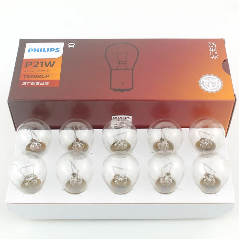 Philips Truck 24V P21W S25 21W BA15s 1156 Standard Turn Signal Lamp Original Rear Bulb Sto