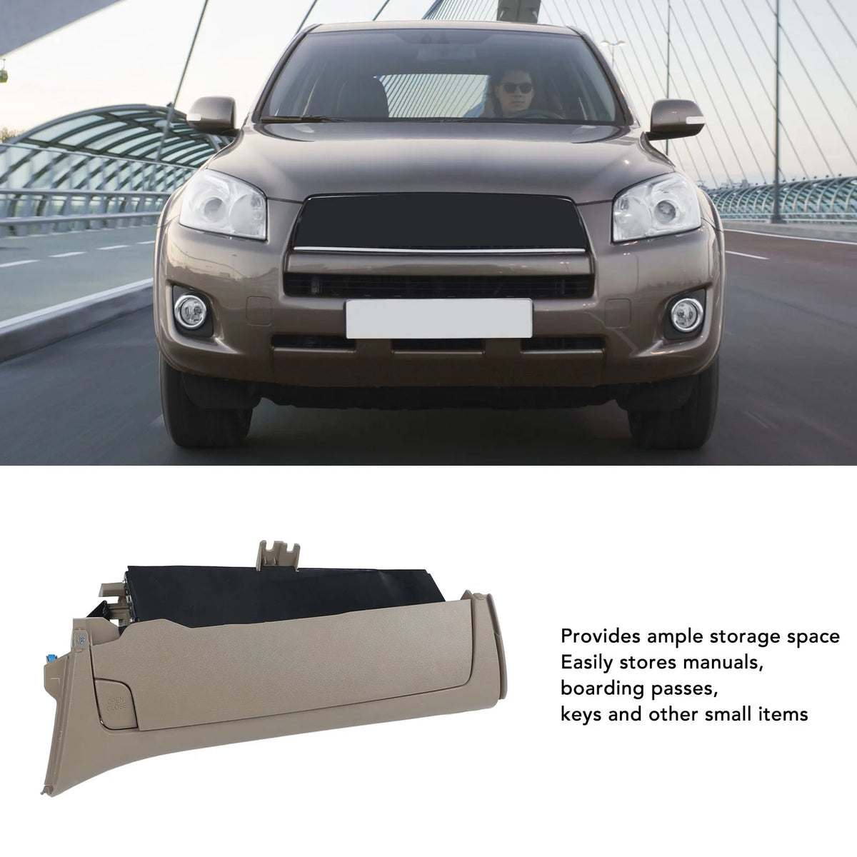 Car Upper Storage Compartment Box Upper Glove Box Spacious Space Impact Proof 55440-42010 for Le - Automotive LED Light