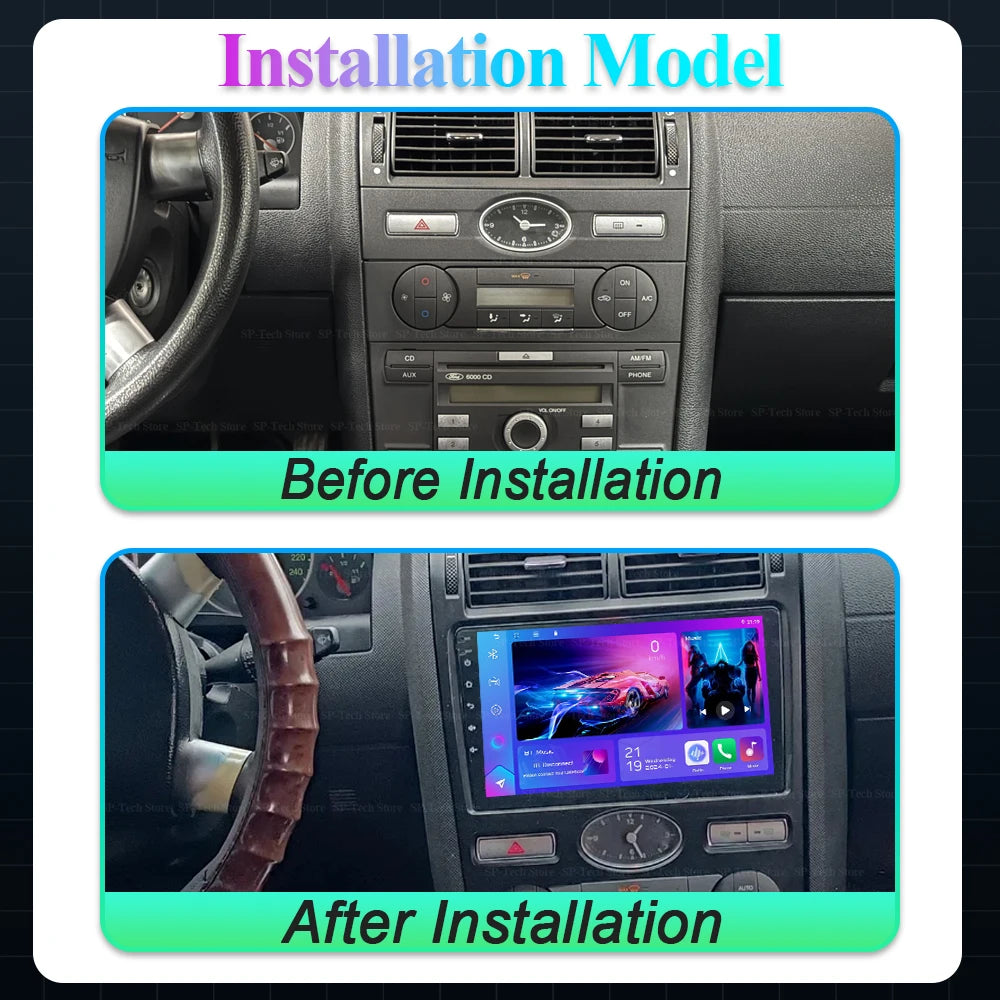 Android 16 Car Radio For Ford Mondeo Mk 3 2000 2001 2002 2003 2004 2005-2007 Carplay Andro | AUTOKITSHOP