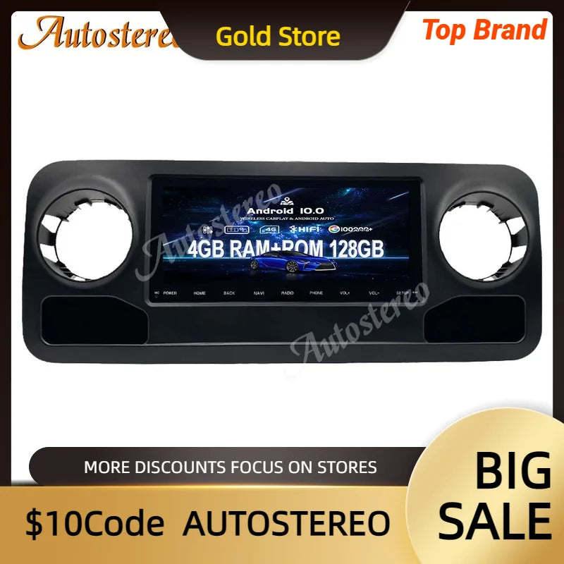 For Mercedes Benz Spinway Android 14 Carplay Car GPS Navigation Multimedia Player Car Radi