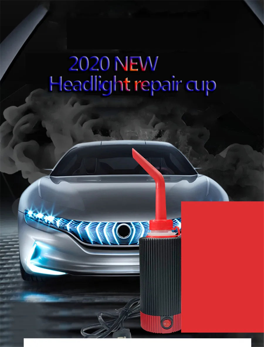 Car Headlight Lens Scratches Restoration Kit Refurbished Atomized Cup