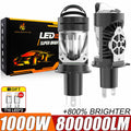 H4 Auto Lamp Mini Lens LED H4 Bulbs Headlight 800000LM Car Motorcycle Hi/ lo beam Dual Pro
