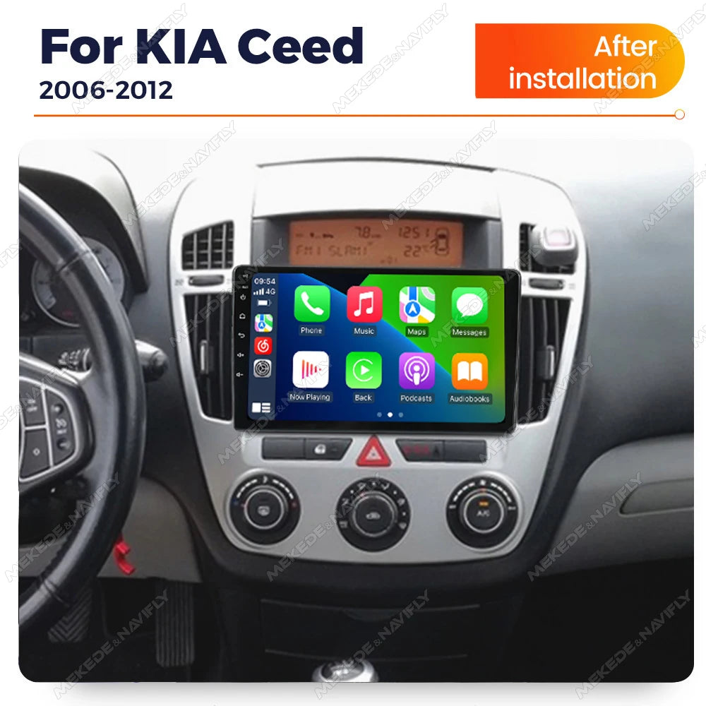 IPS touch screen 9 inch Car Radio For Kia Ceed ED 2006 - 2012 Wireless Carplay GPS Navigat