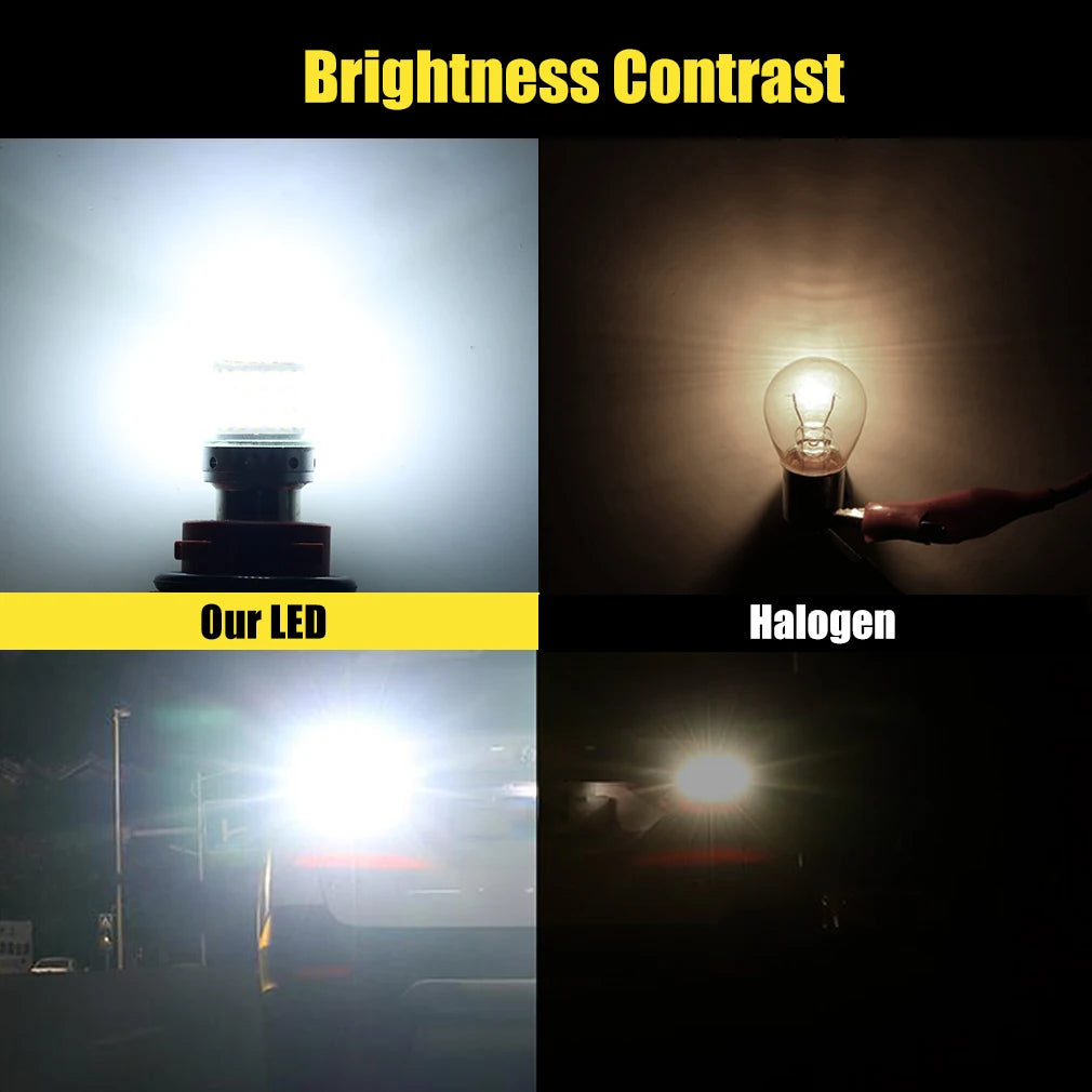 3000LM 1156 BA15S P21W LED BAU15S PY21W 7440 W21W P21/5W 1157 BAY15D T20 7443 3157 Turn LE