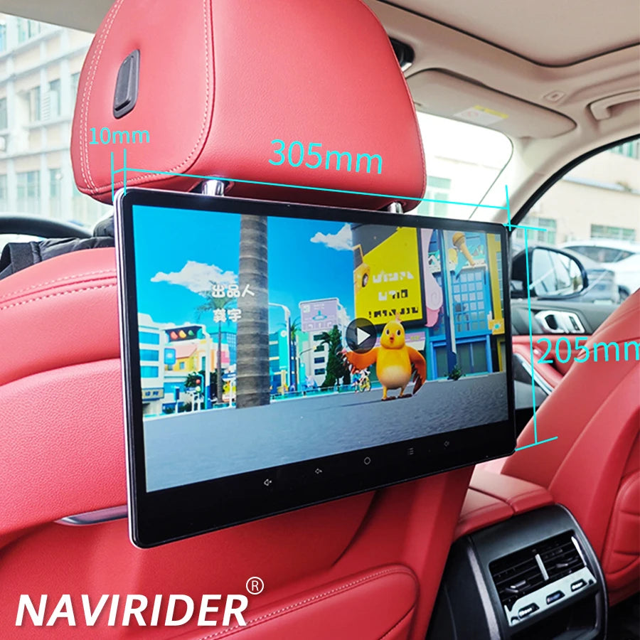 13.3inch 1920*1200 Android Screen Car Headrest Video Player For BMW 5 Series 7 Series i5 i