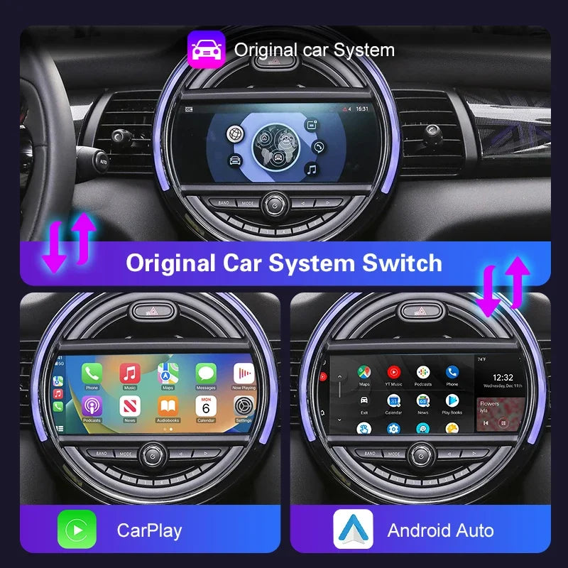Wireless CarPlay Android Auto for Mini R55 R56 R57 R58 R59 R60 R61 F54 F55 Clubman Country