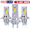 300W Turbo H7 LED CANBUS Lights 30000Lm Mini Head Lamp 1:1 Size Wireless 9-36V Car LED Hea