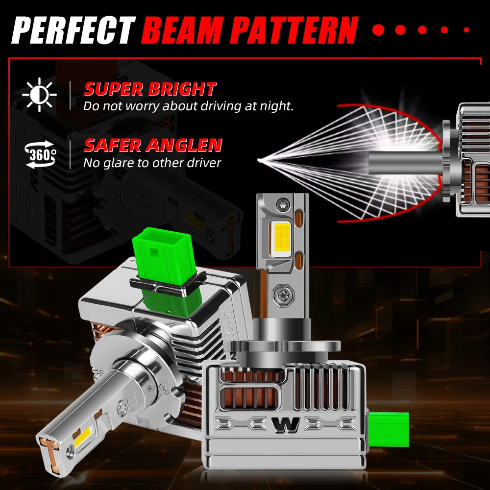 Led Headlight Canbus Bulbs Replace Xenon Lamp 50000LM For Land Rover Range Rover Evoque 20