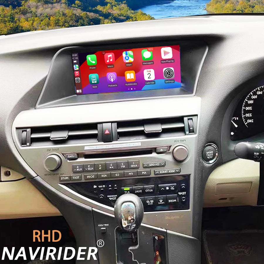 Android 15 Carplay GPS Navi BT 2Din RHD For LEXUS RX270 RX350 2009 - 2015 10.25'' Screen C