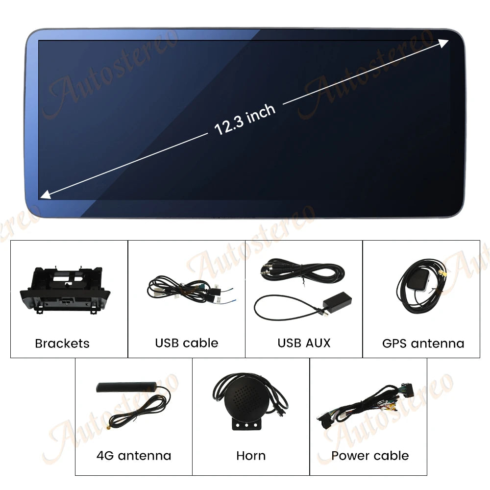 2400*900 Resolution Carplay Android 13 For Mercedes Benz A B CLA GLA Class A45 Car GPS Nav