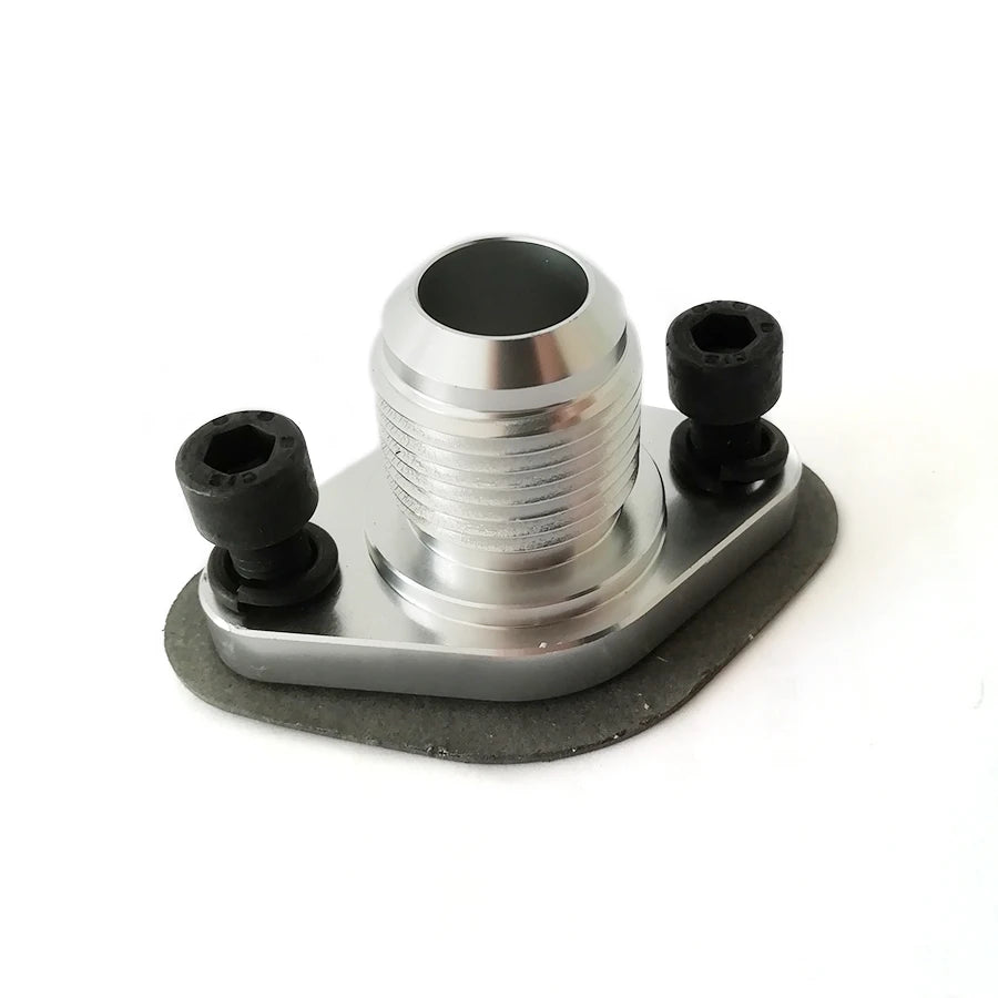 AN12 Turbo Oil Drain Adapter Return Flange Aluminum For Garrett GT28 GT30 GT35