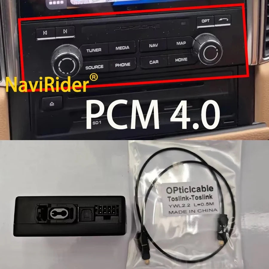 Optical Fiber Box For Porsche Cayenne For Porsche Panamera For Porsche Macan PCM3.1 / PCM4