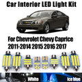 10-Piece LED Interior Light Kit for Chevrolet 2011-2014 - Canbus Error-Free Interior Bulbs