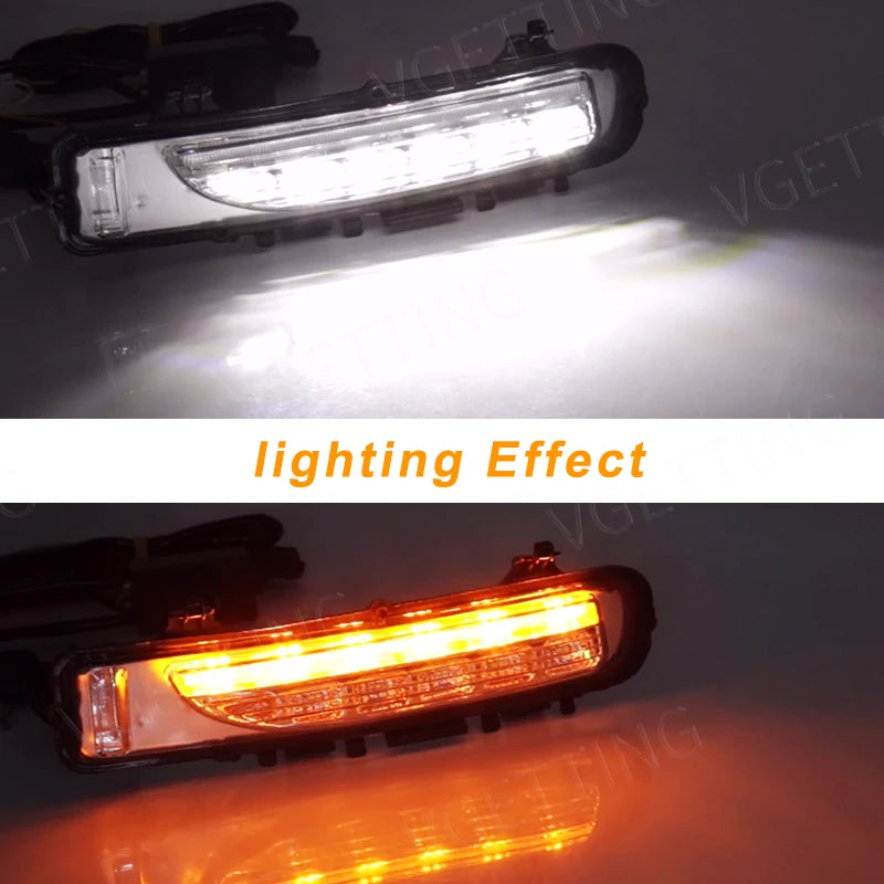 DRL For Ford Edge Everest 2011 2012 2013 2014 LED Daytime Running Lights Car Fog Lamp Whit | AUTOKITSHOP