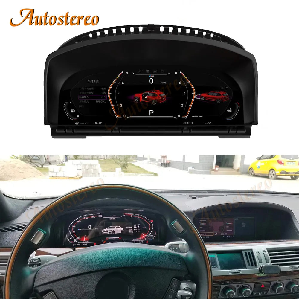 Car Digital Cluster Virtual Cockpit for BMW 7 E65 E66 2002-2008 Car Multimedia Player Dash