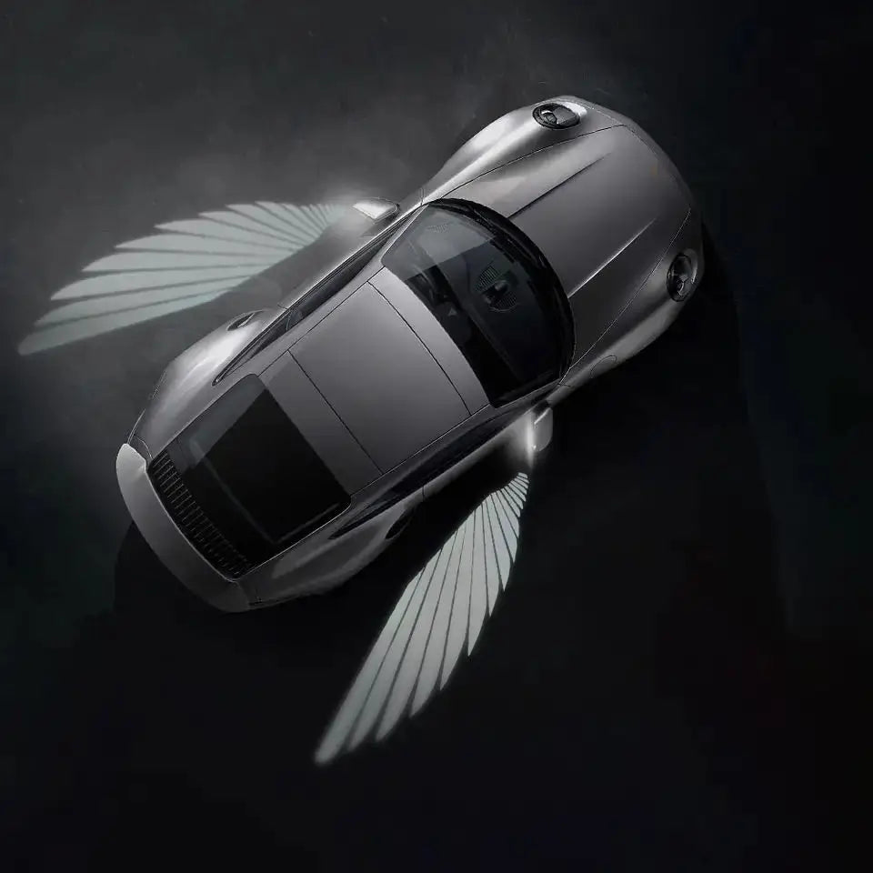Universal Modified LED Rearview Mirror Angel Wing Welcome Light Suitable for Mercedes Benz