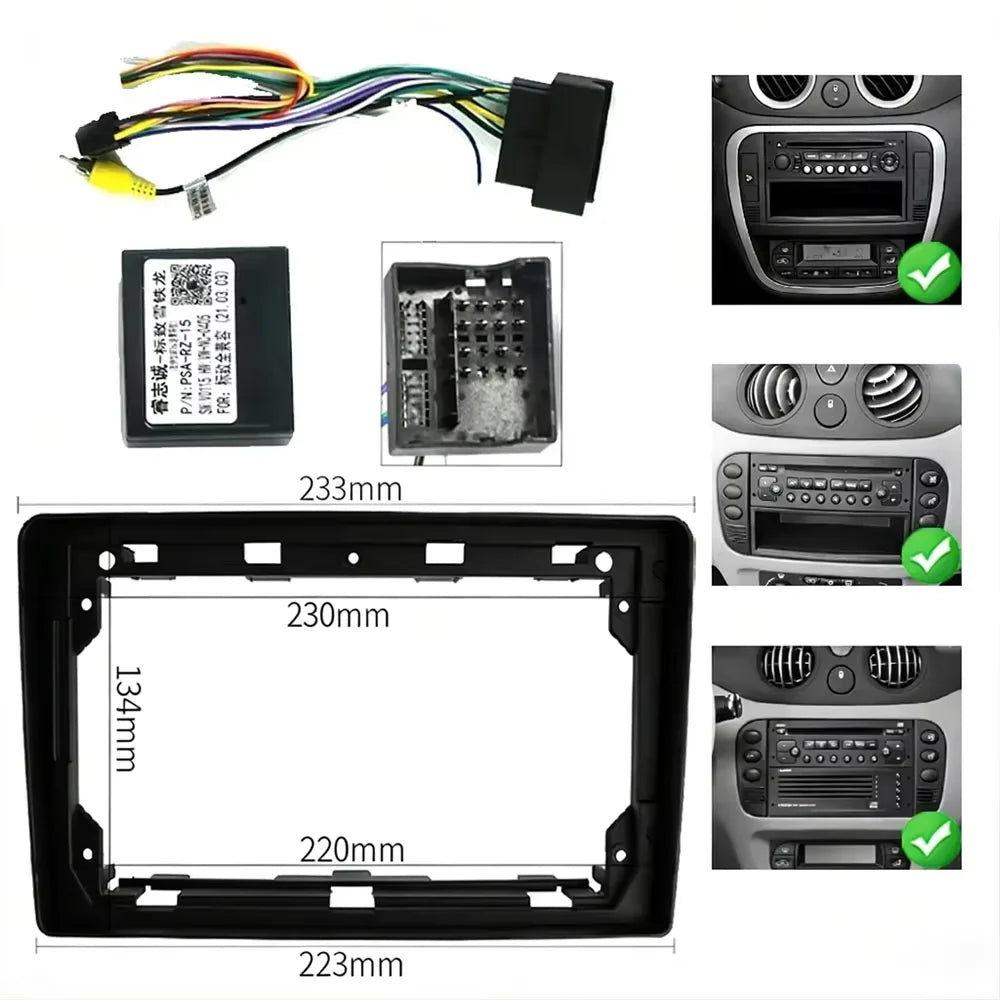 Android 16 Carplay For Citroen C3 C2 2001 2003 2004 - 2010 BT Radio Multimedia Video Playe