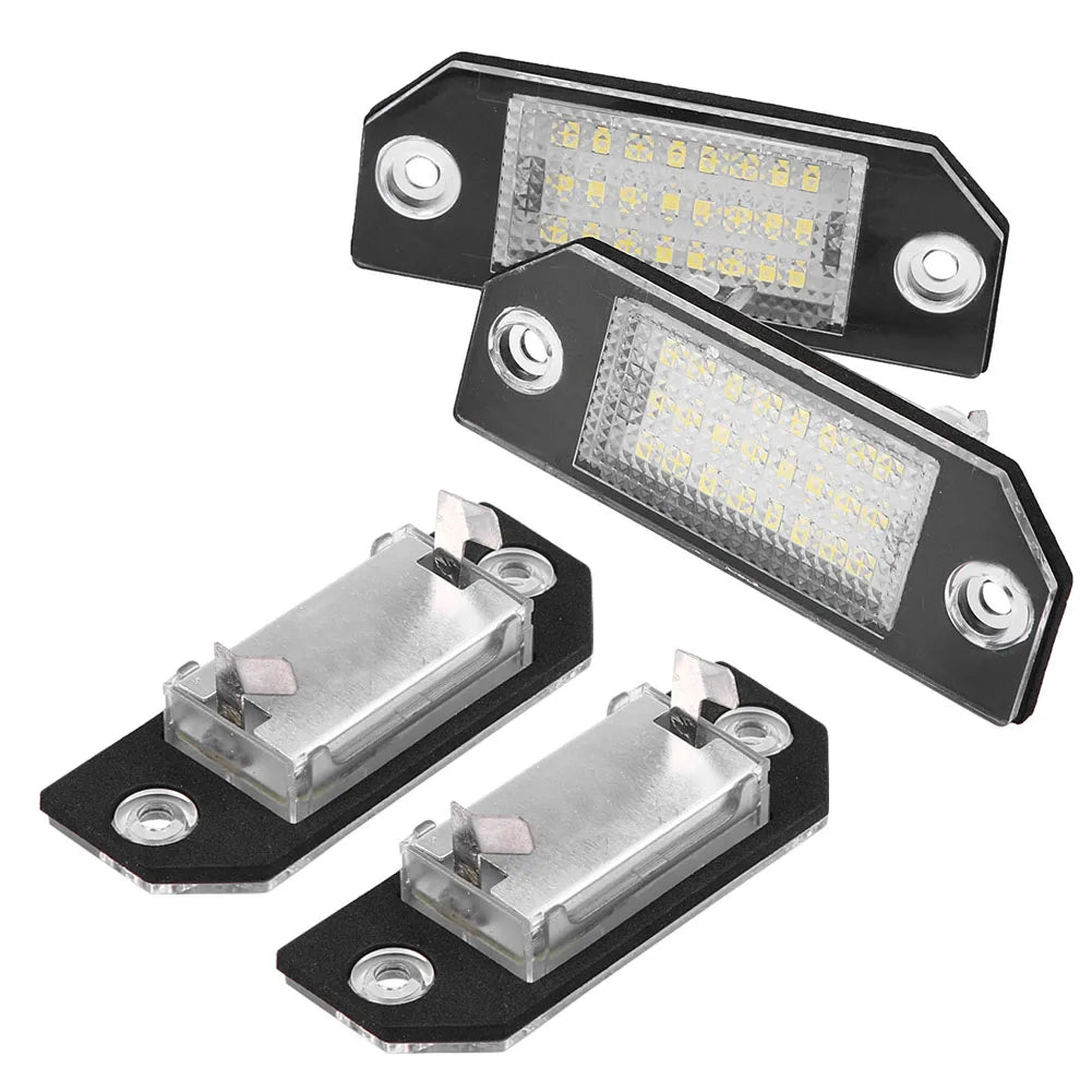2pcs For Ford 24 LED Number Plate Light Ford Focus MK2 Ford Focus C-MAX LED Lice for Ford MK2 - Canbus LED Car Light
