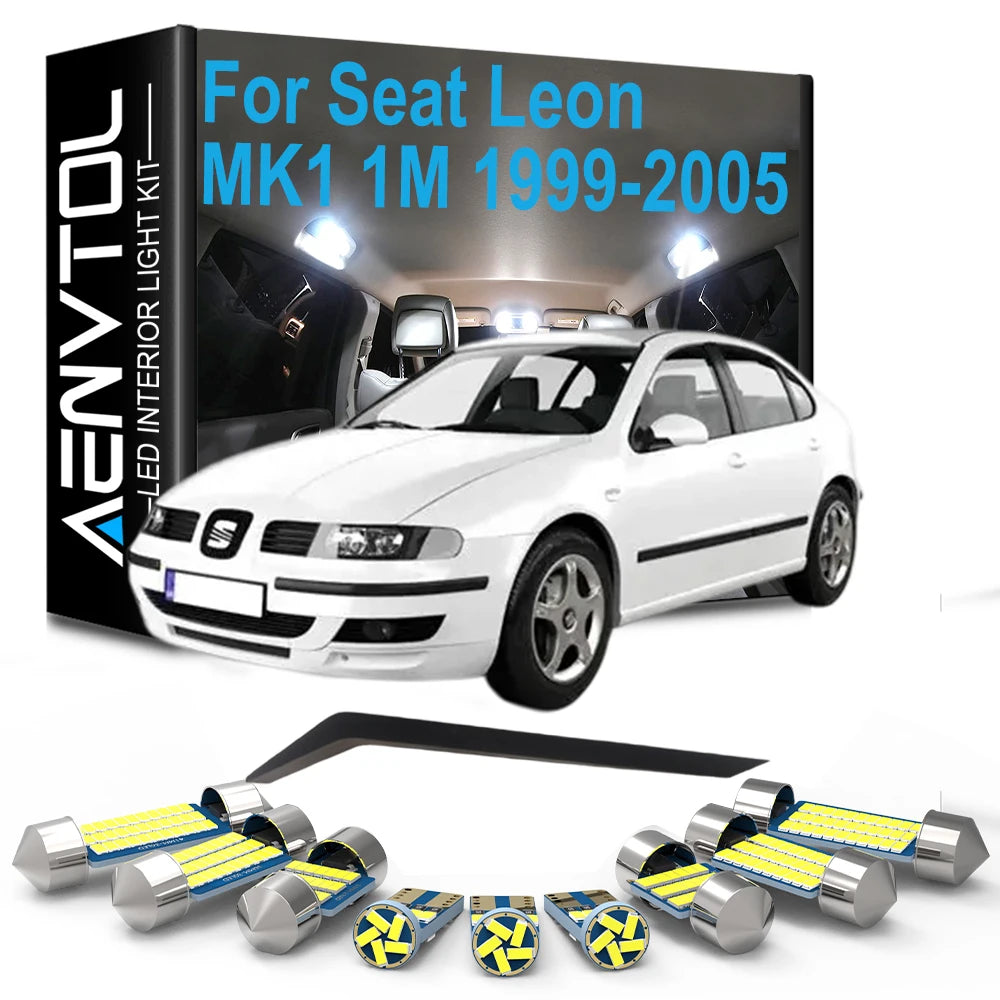 Canbus Error Free For Seat Leon MK1 1M 1999 2000 2001 2002 2003 2004 2005 LED Bulb Interio