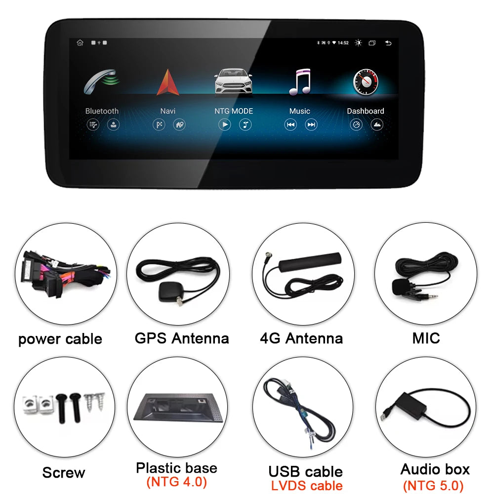 10.25inch Android 14 Car Multimedia Player For Mercedes Benz G Class G500 G300 W463 W461 2