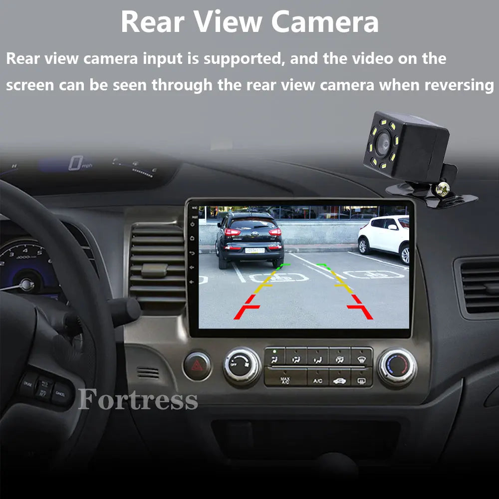 Android 16 Car radio For Honda Civic 8th 2005-2011 Carplay Android auto Qualcomm Car stere