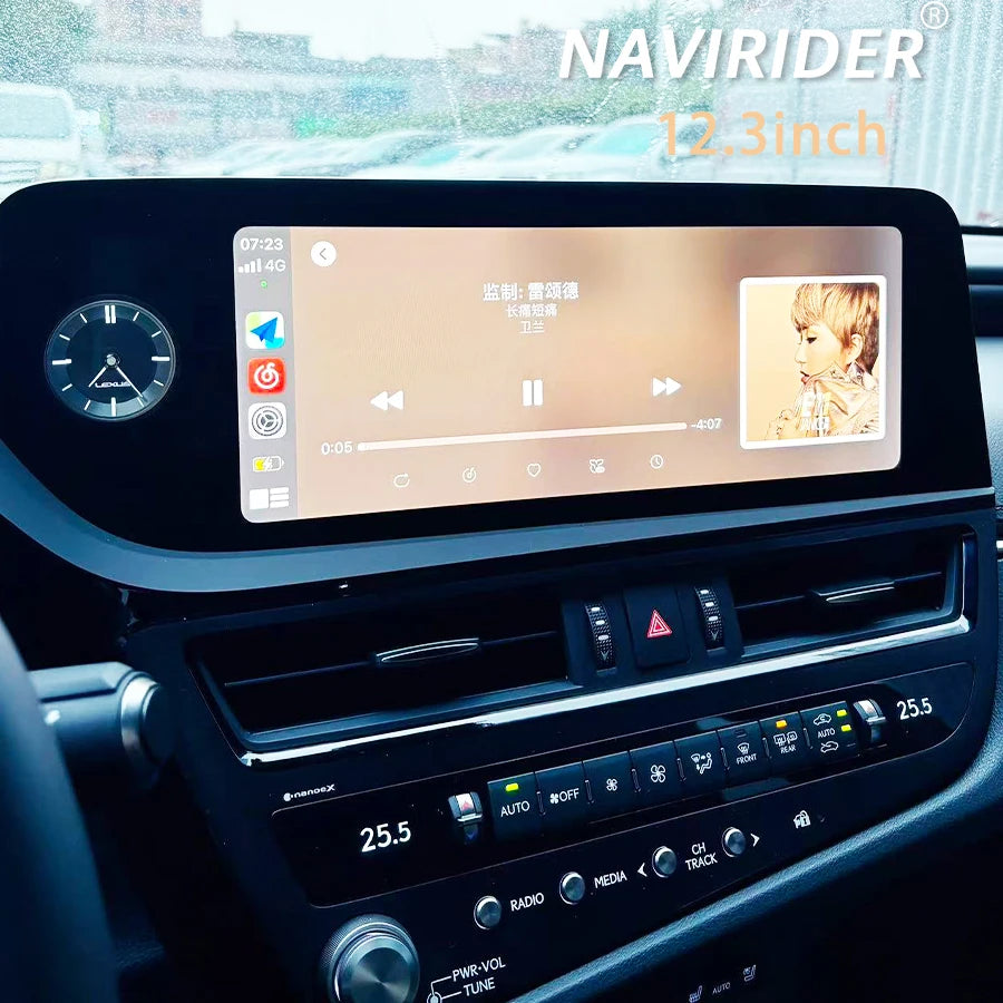 12.3inch GPS Wifi Car Radio Screen Multimedia Player CarplayFor Lexus ES ES300h ES350h ES3