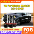 60W H8 H9 H11 Fog Lights 20000LM Auto Fog Lamps 12V 6000K Canbus No Error Fit For Nissan M