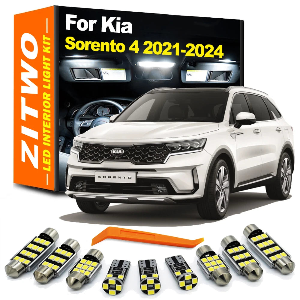 ZITWO 10Pcs For New Kia Sorento MK4 4 IV MQ4 2021 2022 2023 2024 Car Bulbs LED I for Kia MK4 MQ4 - Canbus LED Car Light