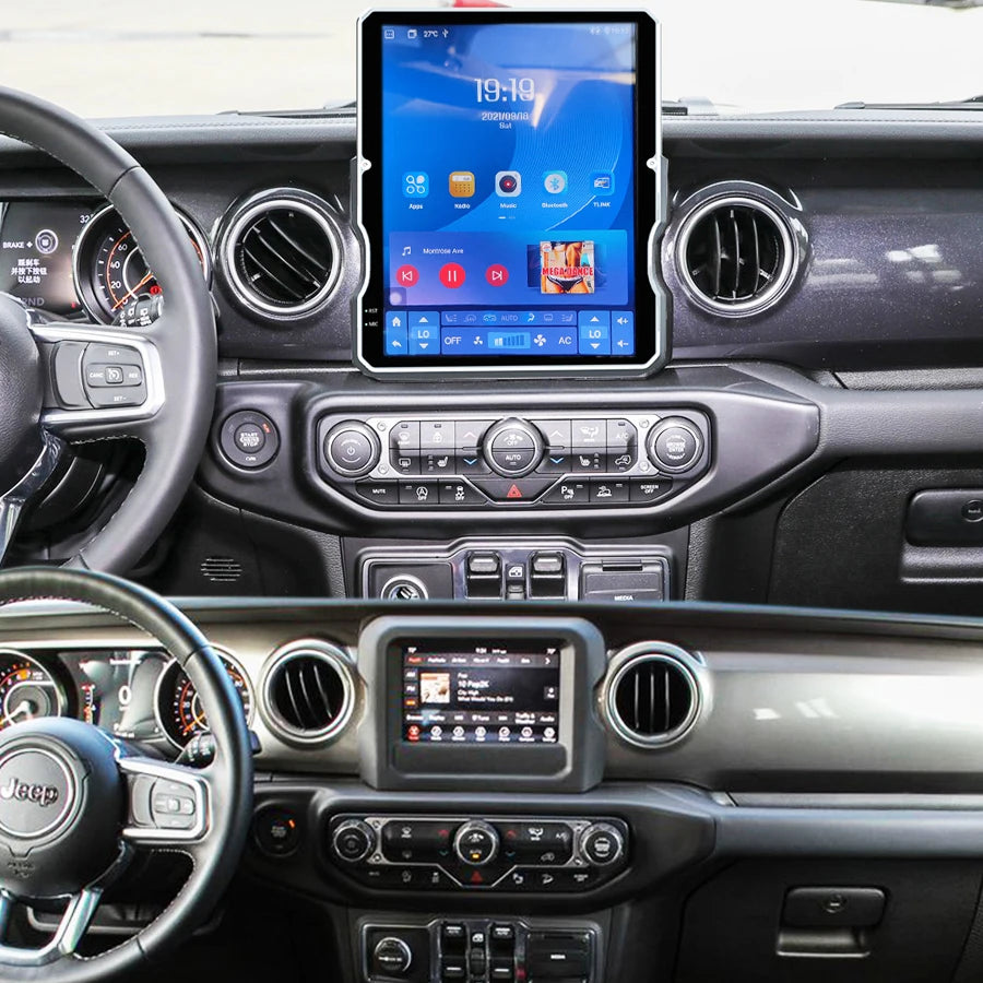 For Jeep Wrangler JL 2018-2023 Car Radio Carplay Audio GPS Navigation Media Video Player T