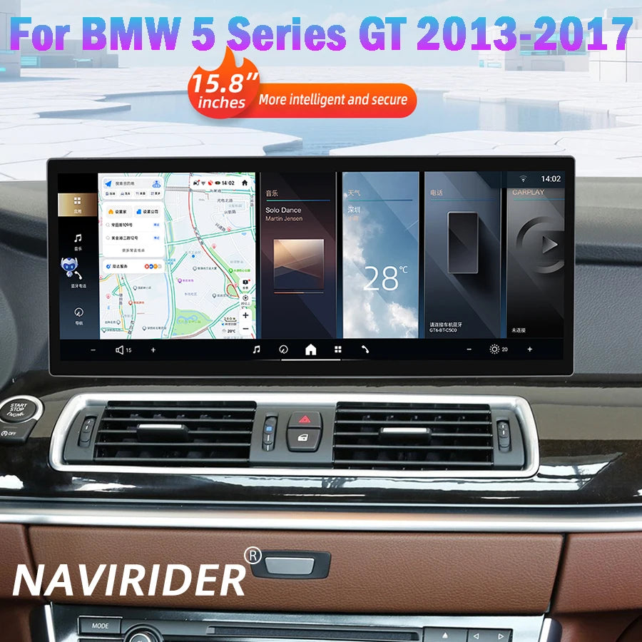 Car Radio 4G Multimedia DSP Video Player GPS Screen Navigation For BMW 5 Series GT 2013-20
