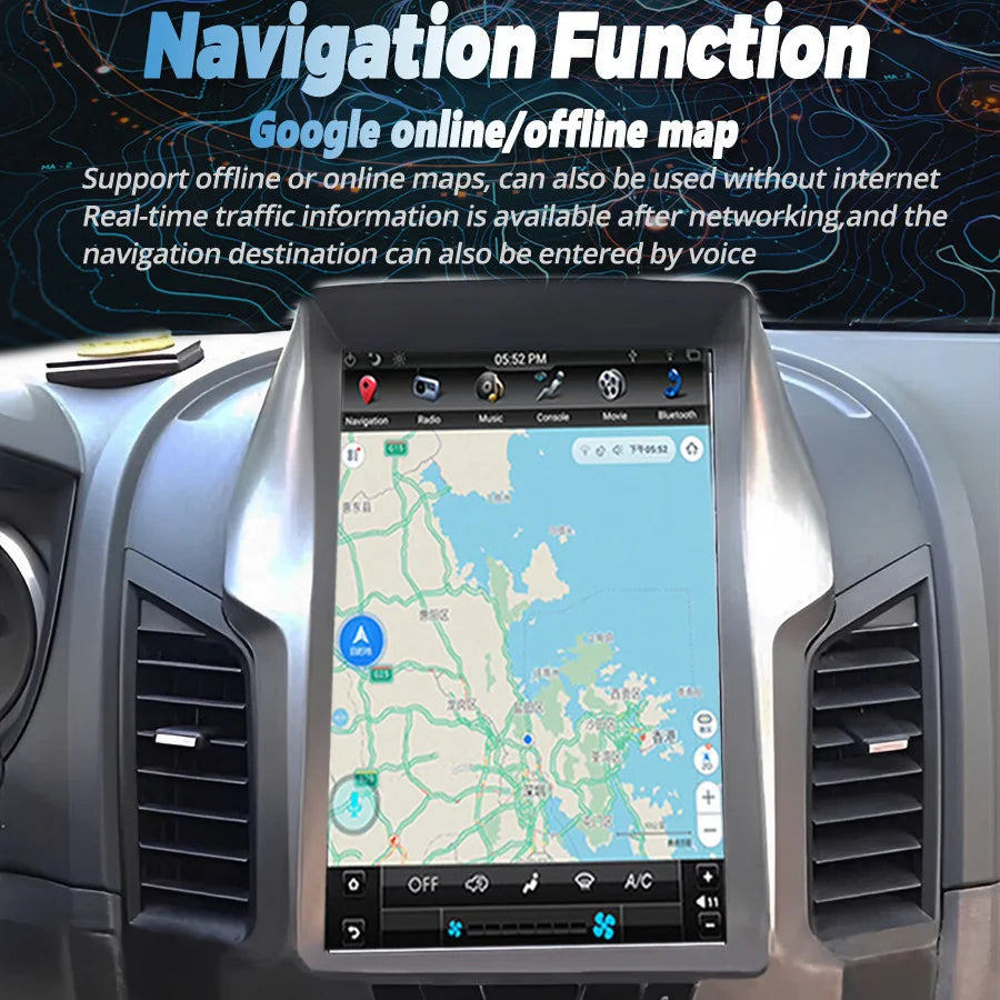 12.1inch Car Radio For Ford Ranger 2012-2019 Android Screen Stereo DSP Audio Carplay GPS N | AUTOKITSHOP