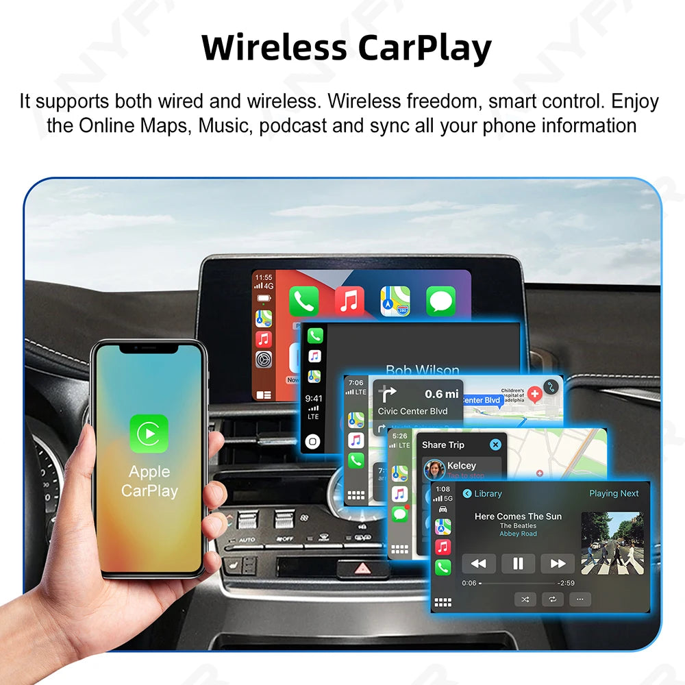 ANYFAR Wireless CarPlay Android Auto Interface Adapter For LEXUS ES/UX/NX/IS/RX/GX/RC 2018 | AUTOKITSHOP
