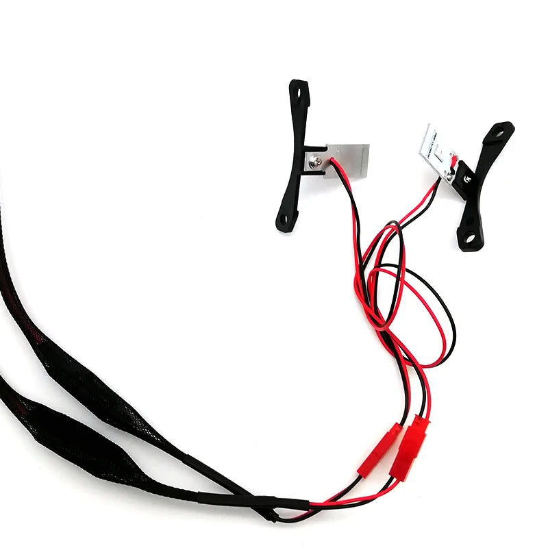 1 Pair Red LED Demon Eye Projector Lens Headlights Retrofit Car Light Accessories