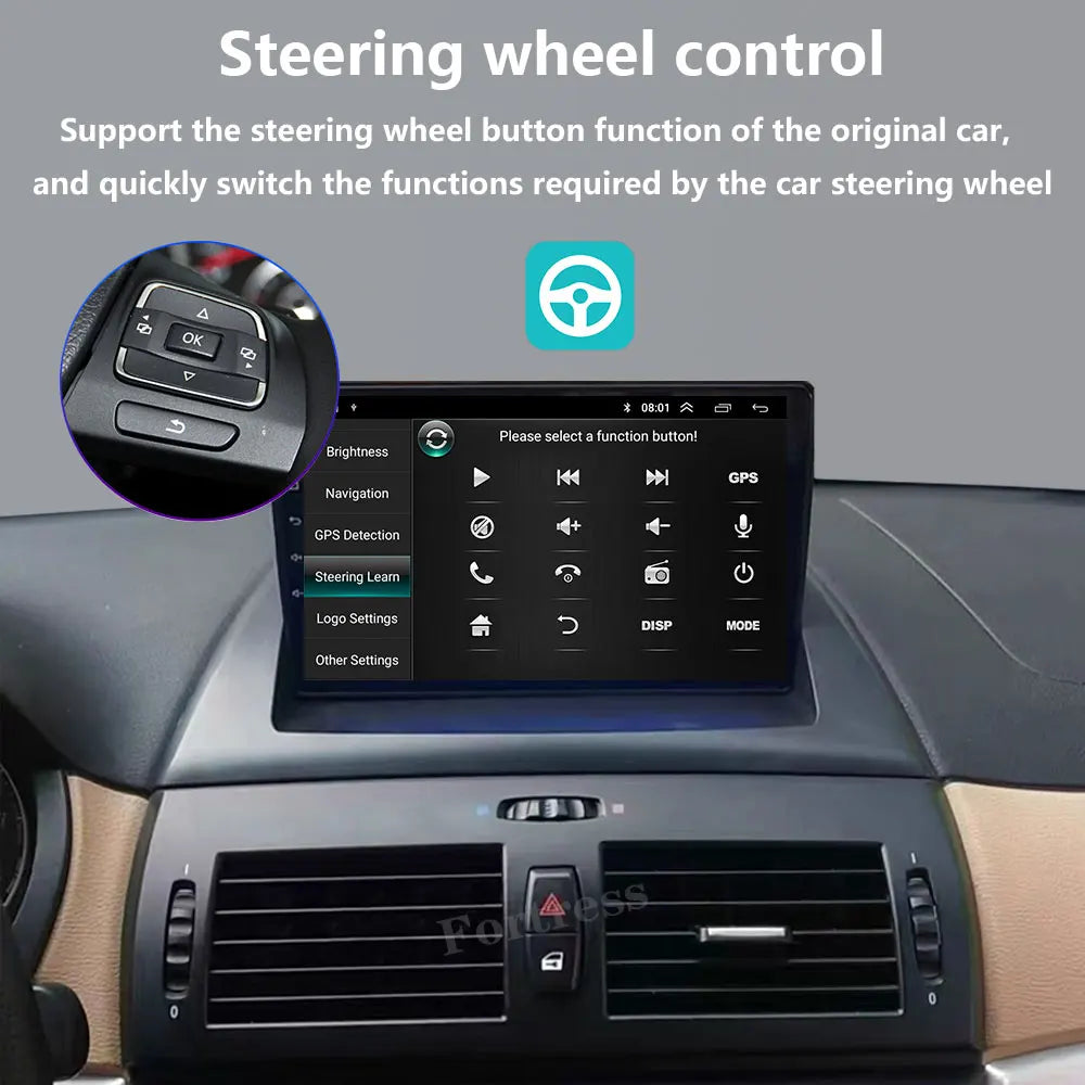 Android 16 Car Radio For BMW X3 E83 2004-2012 GPS CarPlay Multimedia Player no 2din Carpla