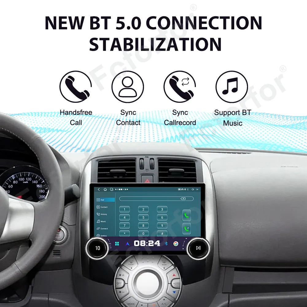 Modern Stylish 11.5 Inch Android 15 Full HD Touch Wireless CarPlay GPS Multimedia Player H