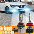 2x H11 H8 Led Fog Lights Canbus H16 H9 Car Bulb Lamp 12v 55w For Renault Megane 3 2 4 Scen