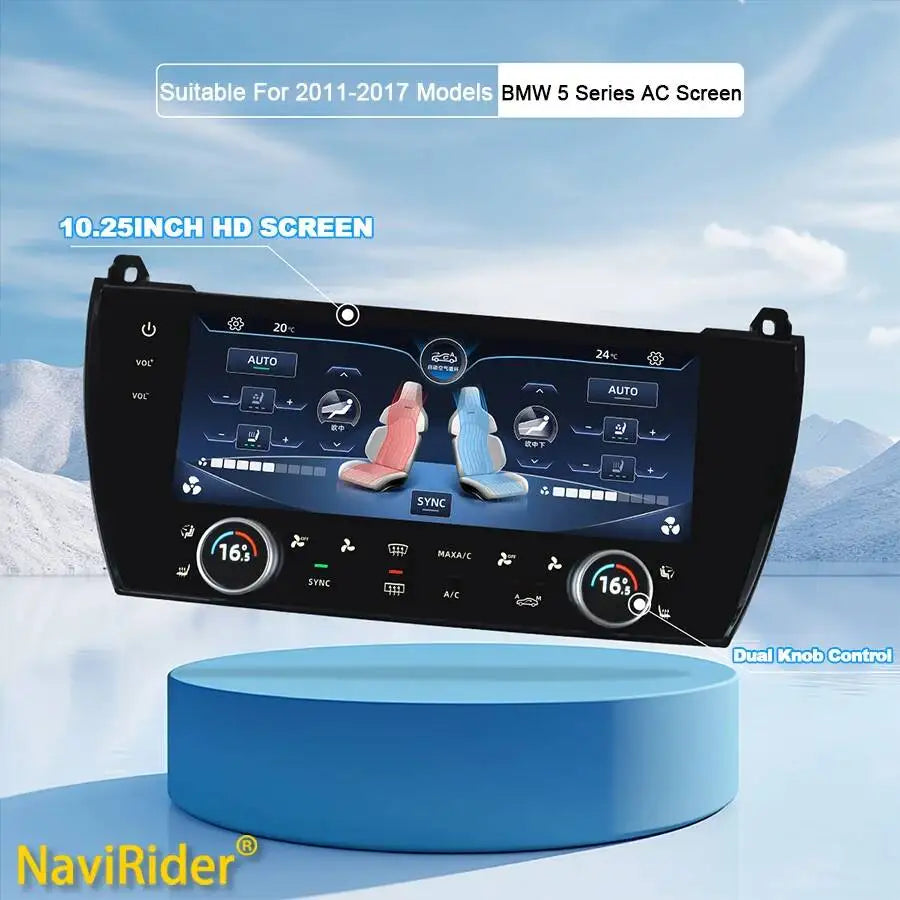 For BMW 5 Series F10 2011-2017 AC Screen Car Digital Panel Climate Control LCD Air Conditi