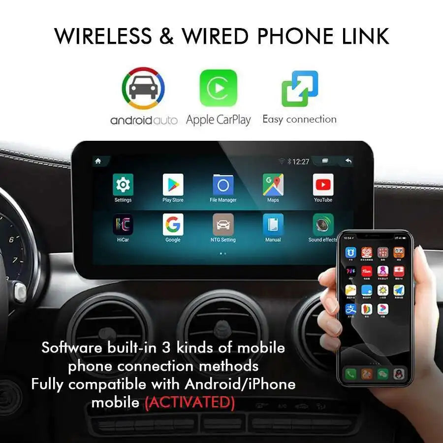 12inch For Benz V Class V260 V250 W447 GPS 2016 2018 2020 GPS Android 13 Car Radio Multime