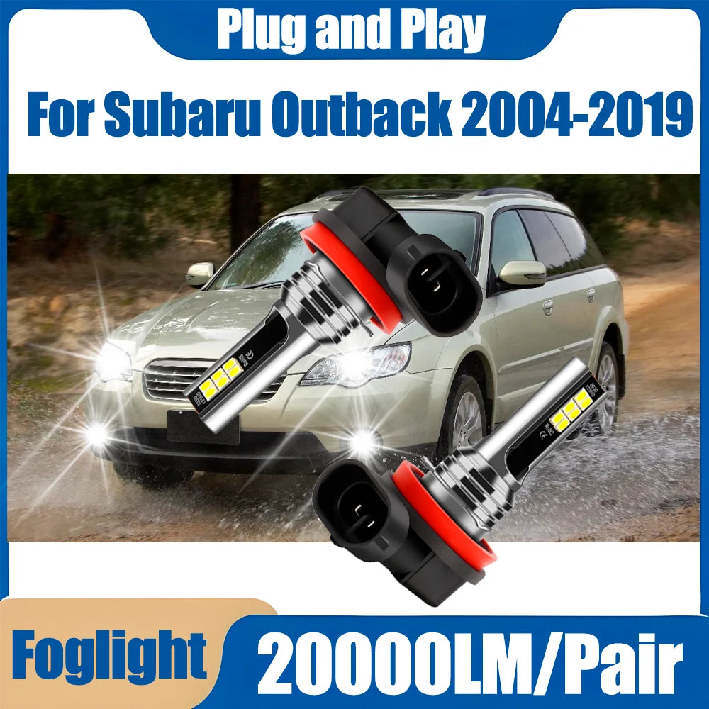 20000LM Fog Lights Canbus No Error H11 H8 H9 60W LED Fog Lamps 6000K White Plug and Play 1