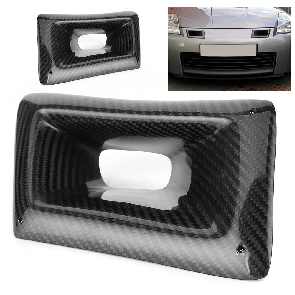 Car Bumper Air Outlet Bumper Air Vent Carbon Fiber Bumper Air Vent Duct Car Accessory Fit for 35 - Automotive LED Light