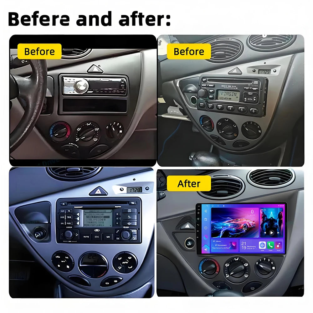 Android 16 For Ford Fiesta 1995-2001 Focus Mk1 1998-2004 Car Radio Stereo Head Unit Carpla | AUTOKITSHOP