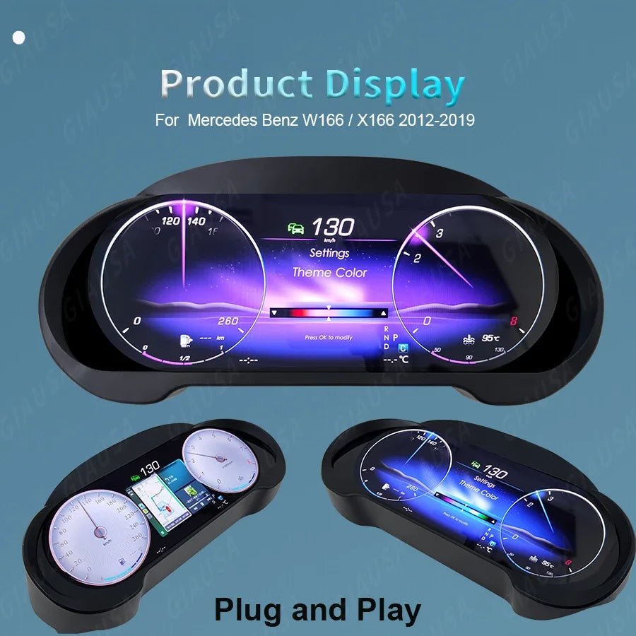 LED Interior Light Kit for Mercedes W166 X166 Gls - Canbus Error-Free Interior Bulbs