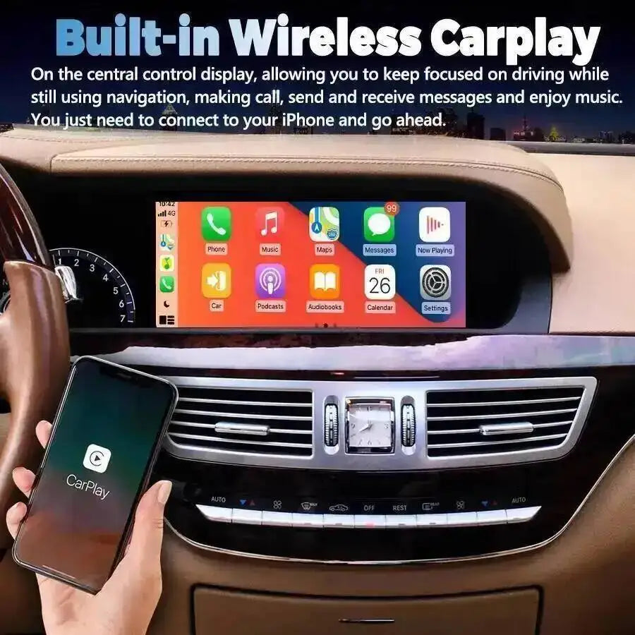 For Mercedes Benz S Class W221 CL W216 2006-2013 Car Multimedia Radio Player 3-in-1 Integr | AUTOKITSHOP