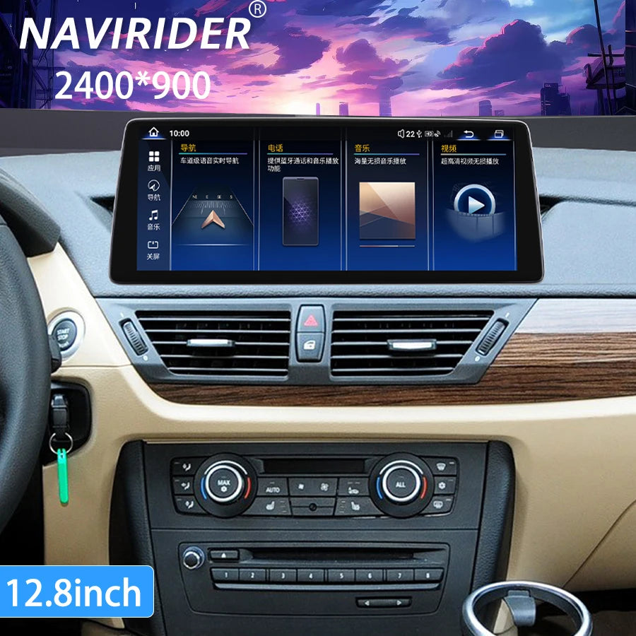 Car Multimedia Video Player 12.8inch 256GB DSP Screen For BMW X1 E84 2010-2015 Navi GPS Au