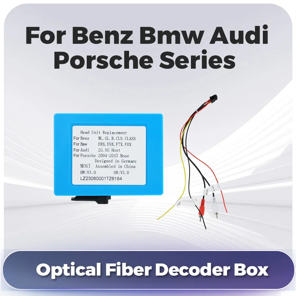 Optical Fiber Decoder Box Cable for Benz ML GL CLS Audi MMI 2G 3G BMW E90 E83 F70 F01 Pors | AUTOKITSHOP