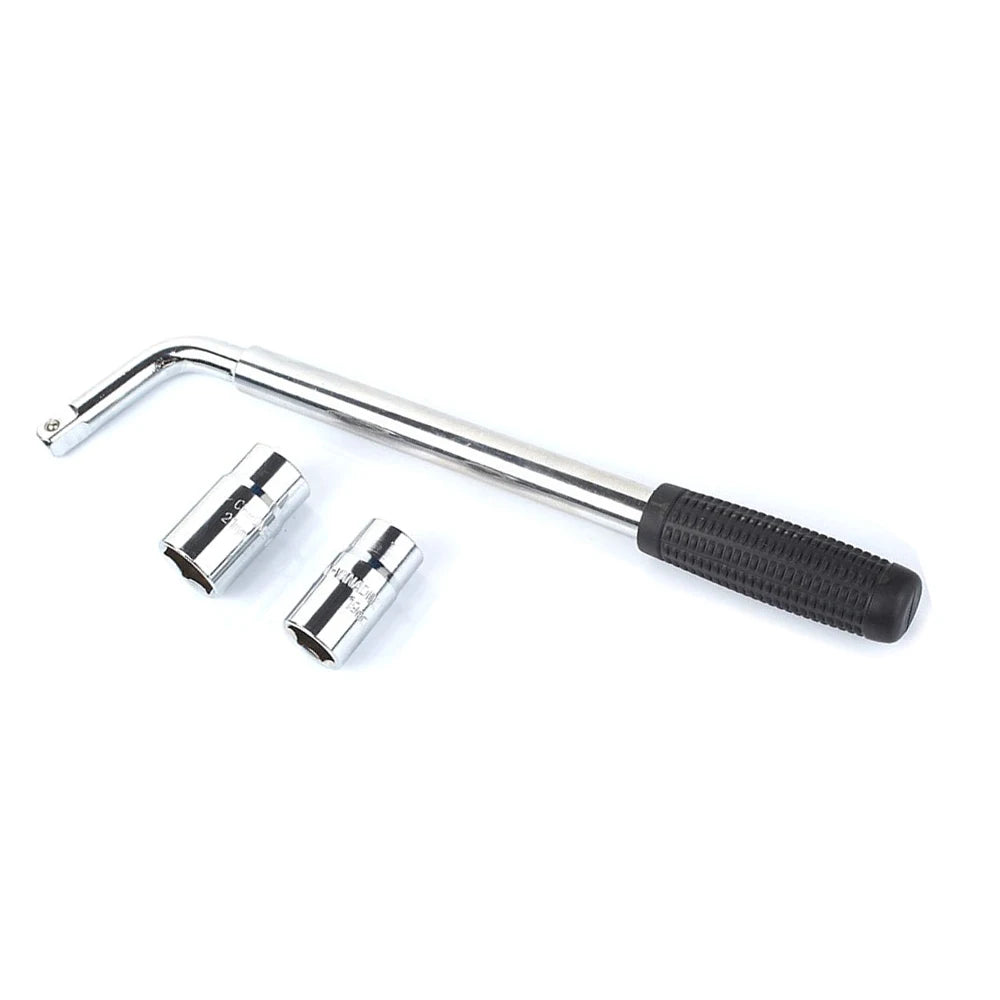 Universal Telescoping Lug Wrench 17/19/21/23mm Extendable Wheel Nut Spanner Car Tire Removal Rep - Automotive LED Light