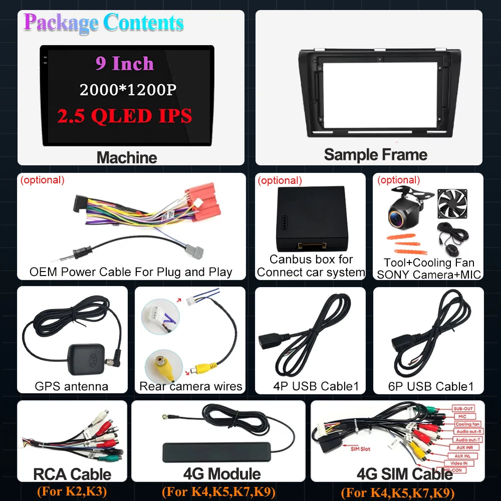 Android 16 For Mazda 3 2004 2005 2006 2007 2008 2009 Car Radio Car Autoradio Multimedia Vi | AUTOKITSHOP