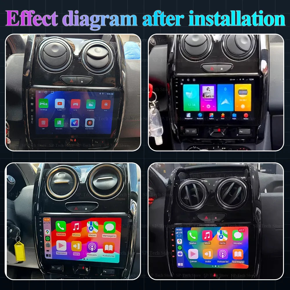 Android 16 For Renault Duster 2014 2015 2016 2017-2020 Car Radio Multimedia Video Player G | AUTOKITSHOP