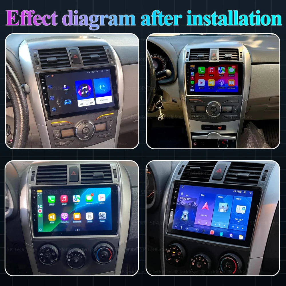 Android15 Car Stereo Radio For Toyota Corolla E140/150 2007 2008 2009 2010 2011 2012 2013  | AUTOKITSHOP